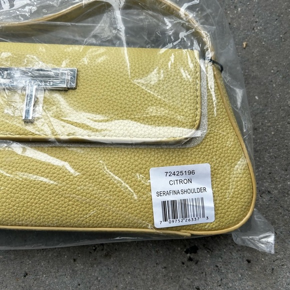 Tahari SERAFINA SHOULDER Bag in Citron New with Tags! - Picture 10 of 10